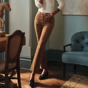 J. McLaughlin Lenni Velvet Jeans in Camel 10